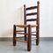 French Chair in Oak & Straw in the style of Charles Dudouyt, 1940s, Image 7