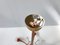 French Ceiling Light in Brass, Glass & Steel from Maison Lunel, 1950s, Image 8