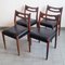 Danish Chairs in Teak & Skaï, 1960s, Set of 4, Image 13