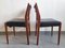 Danish Chairs in Teak & Skaï, 1960s, Set of 4 10