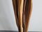 Lámpara de pie francesa Mid-Century de madera flotante y caoba, años 50, Imagen 4