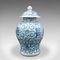 Chinesische Vintage Art Deco Vase mit Balusterdeckel, 1930er 1