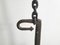 French Brutalist Chain & Arrows Floor Lamp in Iron, 1970s, Image 10