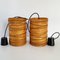 Mid-Century Pendant Lights in Resin & Rope from Accolay, 1960s, Set of 2 1