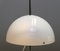 Lámpara de mesa hongo de cromo y acrílico blanco atribuida a Fagerhult, Suecia, años 70, Imagen 3