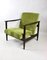 Brown Wood GFM-142 Armchair in Olive Green attributed to Edmund Homa, 1970s, Image 5