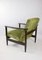 Brown Wood GFM-142 Armchair in Olive Green attributed to Edmund Homa, 1970s 7