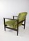 Brown Wood GFM-142 Armchair in Olive Green attributed to Edmund Homa, 1970s, Image 7