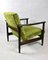 Brown Wood GFM-142 Armchair in Olive Green attributed to Edmund Homa, 1970s 9