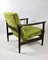 Brown Wood GFM-142 Armchair in Olive Green attributed to Edmund Homa, 1970s, Image 9