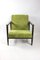 Brown Wood GFM-142 Armchair in Olive Green attributed to Edmund Homa, 1970s 2