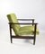 Brown Wood GFM-142 Armchair in Olive Green attributed to Edmund Homa, 1970s 3