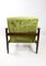 Brown Wood GFM-142 Armchair in Olive Green attributed to Edmund Homa, 1970s 8