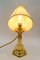 Art Deco Table Lamp Vienna with Fabric Shade, 1920s 7
