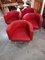 Vintage Red Armchairs, Set of 4 6