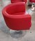 Fauteuils Vintage Rouges, Set de 4 2