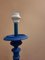 Lampade da terra Church blu con doppio paralume cilindrico in seta Doupion, set di 2, Immagine 16
