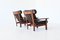 Brazilian Ox Lounge Chairs in Rosewood and Leather, 1960, Set of 2 9