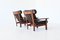 Brazilian Ox Lounge Chairs in Rosewood and Leather, 1960, Set of 2, Image 9