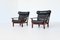 Brazilian Ox Lounge Chairs in Rosewood and Leather, 1960, Set of 2 10
