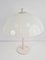 Lámpara de mesa hongo era espacial vintage en blanco, años 70, Imagen 11