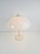 Lámpara de mesa hongo era espacial vintage en blanco, años 70, Imagen 7