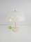 Lámpara de mesa hongo era espacial vintage en blanco, años 70, Imagen 2