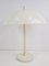 Vintage Space Age Mushroom Table Lamp in White, 1970s 1