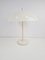 Lampe de Bureau Champignon Space Age Vintage en Blanc, 1970s 4