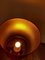 Lampe de Bureau en Céramique Rouge avec Abat-jour en Soie Dupion de Scheurich, 1950s 7