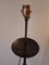 Antique Wrought Iron Floor Lamp with Silk Cylindrical Lampshade, Image 13