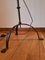 Antique Wrought Iron Floor Lamp with Silk Cylindrical Lampshade 17