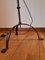 Antique Wrought Iron Floor Lamp with Silk Cylindrical Lampshade, Image 17