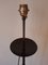 Antique Wrought Iron Floor Lamp with Silk Cylindrical Lampshade, Image 15