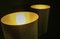 Lampes de Bureau en Cuivre avec Abat-jour Cylindrique en Soie Verte, Set de 2 4