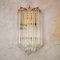 Murano Glass Wall Sconce Lamps attributed to Paulo Venini, 1970s, Set of 2, Image 3