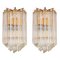 Murano Glass Wall Sconce Lamps attributed to Paulo Venini, 1970s, Set of 2 1