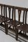 Vintage Italian Ecclesiastical Chairs with Kneeler, 1940s, Set of 4, Image 2