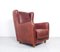 Brown Leather Armchair, 1990s 3