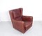 Brown Leather Armchair, 1990s 4