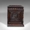 Small English Carved Coffer in Oak, 1880s 4