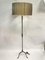Leather Sheathed Floor Lamp by Jacques Adnet, 1950s 1