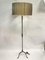 Leather Sheathed Floor Lamp by Jacques Adnet, 1950s, Image 1