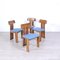 Marengo Chairs by Tarcisio Colzani for Mobilgirgi, 1970s, Set of 4 4