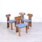 Marengo Chairs by Tarcisio Colzani for Mobilgirgi, 1970s, Set of 4, Image 4