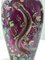 Böhmische Vintage Amethyst Vase aus mundgeblasenem Glas mit Salamander, 1890er 8