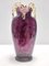 Böhmische Vintage Amethyst Vase aus mundgeblasenem Glas mit Salamander, 1890er 6