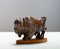 Stoneware-Chamotte Brown Brutalist Bull by Gunnar Nylund for Rörstrand, 1960s 3
