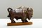 Stoneware-Chamotte Brown Brutalist Bull by Gunnar Nylund for Rörstrand, 1960s 4