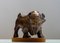 Stoneware-Chamotte Brown Brutalist Bull by Gunnar Nylund for Rörstrand, 1960s 1